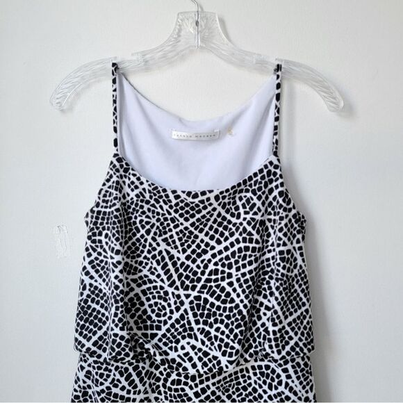 SUSANA MONACO X Revolve Mosaic Print Holly Dress in Black Size Medium - Picture 3 of 9